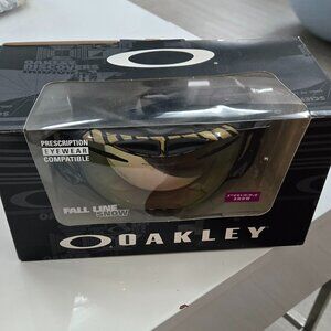 Oakley Fall Line Snow Goggles Dark Brush Swirl/Prizm Snow Sage Gold